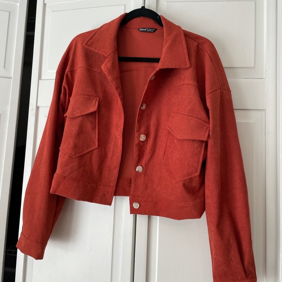 Cropped corduroy jacket. Size L - Picture 1 of 3